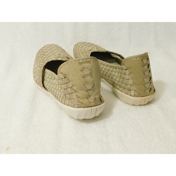 Bernie Mev Light Gold Woven Technology Memory Form Shoes - 7 M - Picture 3 of 5
